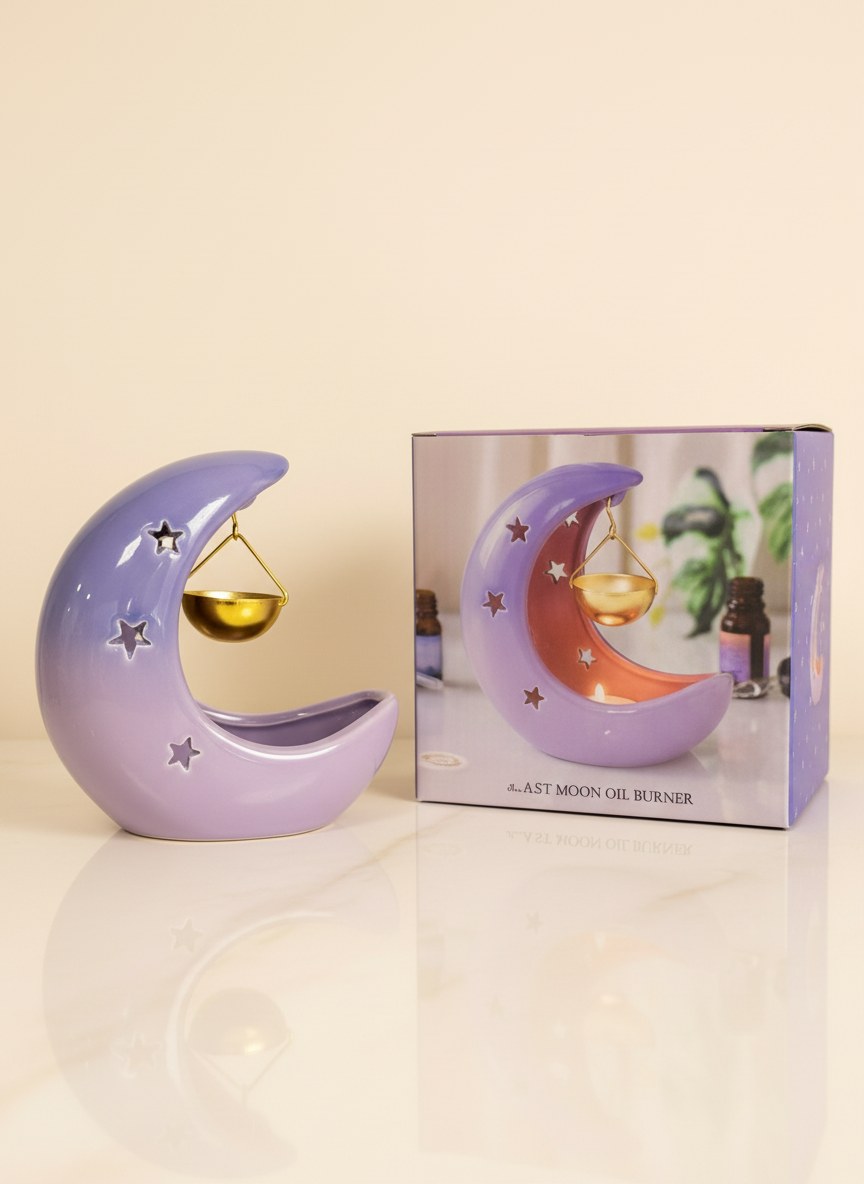 Quemador Cerámico · Media Luna — Quemadores · Aromas con Encanto