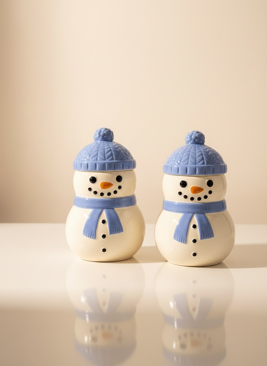Quemador Cerámico · Muñeco de Nieve — Quemadores · Aromas con Encanto