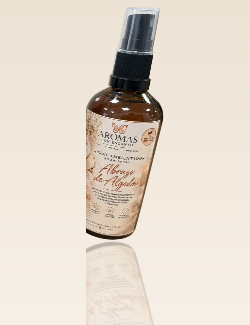 Spray Ambientador · Abrazo de Algodón — Ambientadores · Aromas con Encanto