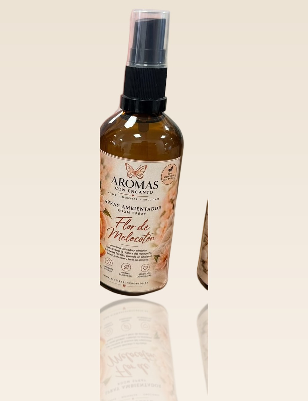 Spray Ambientador · Flor de Melocotón — Ambientadores · Aromas con Encanto