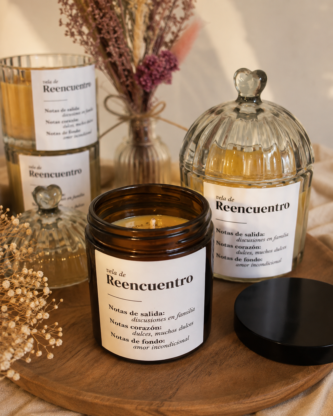 Vela de soja  Reencuentro — Velas de soja · Aromas con Encanto