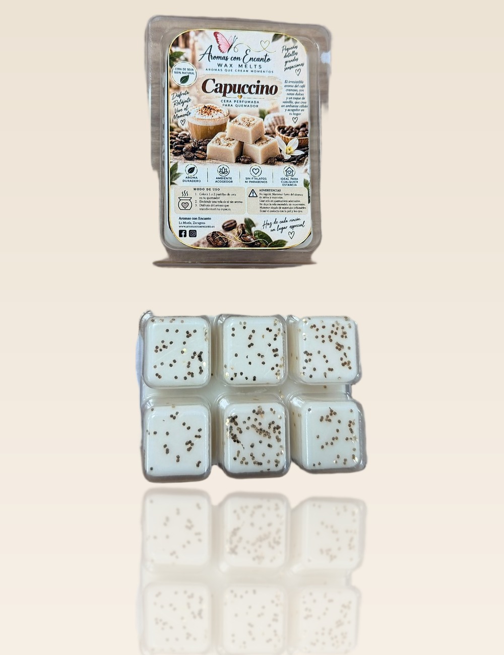 Wax Melt · Capuccino — Ceras · Aromas con Encanto